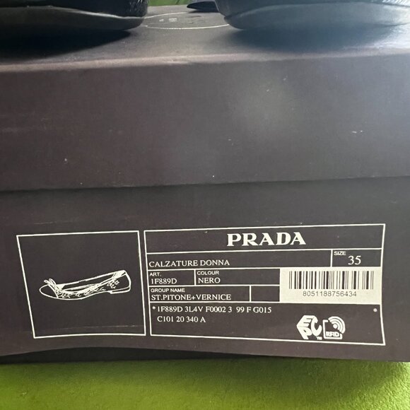 Prada python ballet flats - Picture 5 of 6